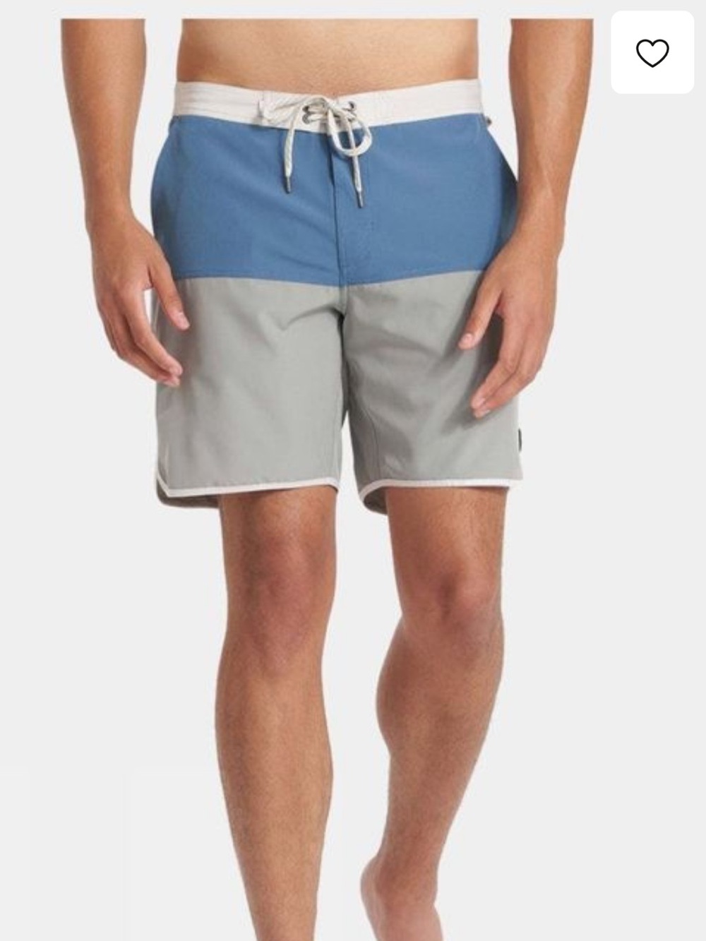Vuori Colorblock Cruise 7.5" Board Shorts - Blue & Gray